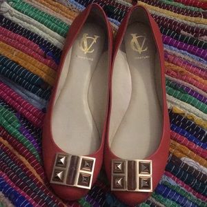 Adorable Vince Camuto burnt orange flats!